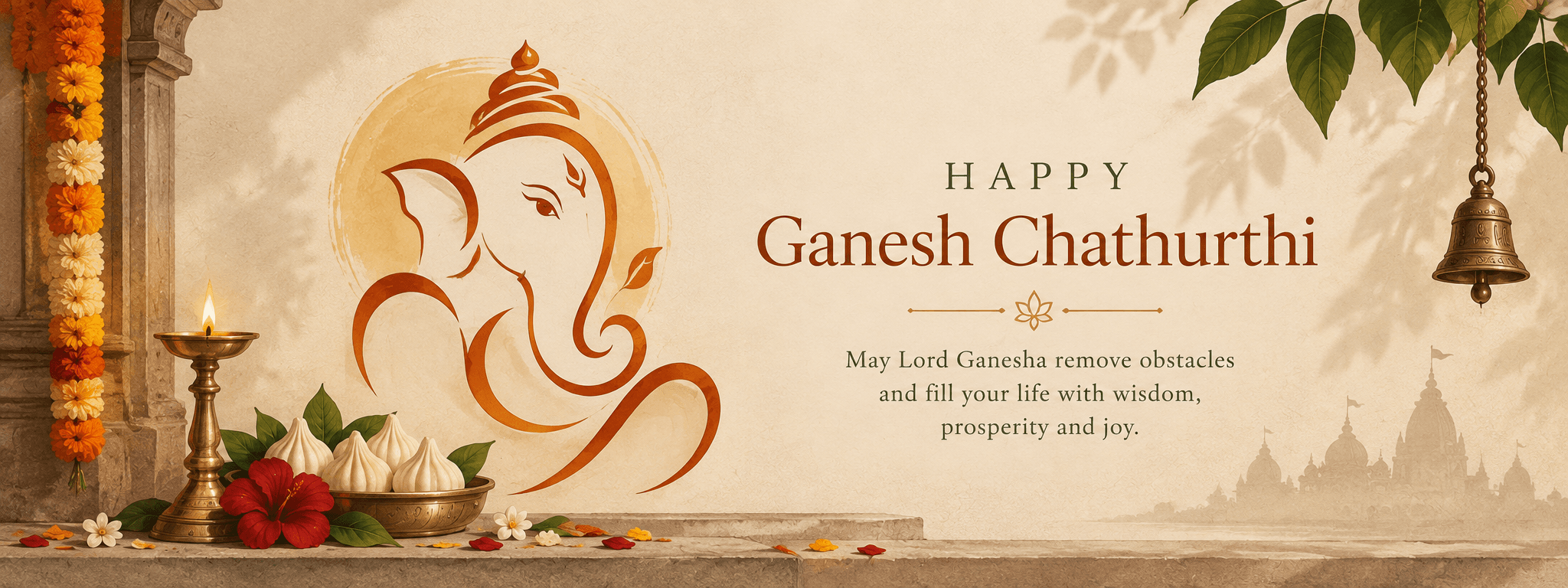 Ganesh Chathurthi Profile Photo Frame header banner